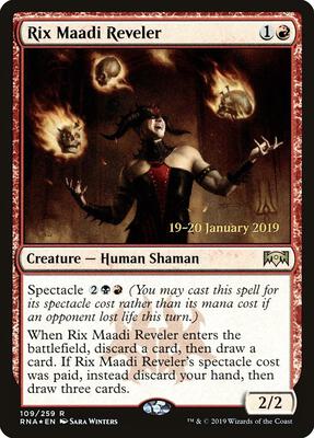 Rix Maadi Reveler card from Prerelease Cards