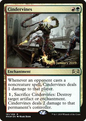 Cindervines card from Prerelease Cards