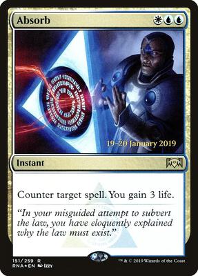 Absorb card from Prerelease Cards