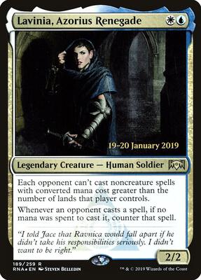Lavinia, Azorius Renegade card from Prerelease Cards