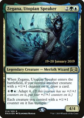 Zegana, Utopian Speaker card from Prerelease Cards