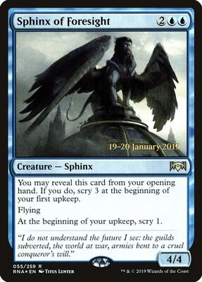 Sphinx of Foresight card from Prerelease Cards