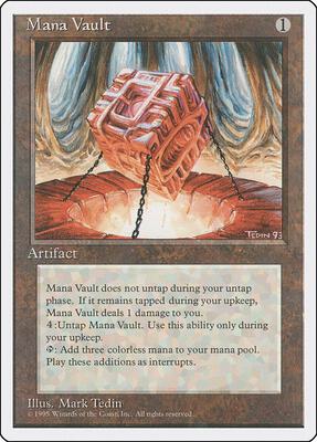 Mana Vault card from Fourth Edition