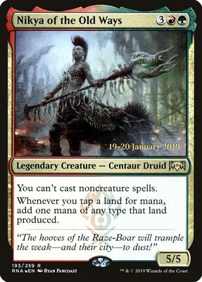 Nikya of the Old Ways card from Prerelease Cards