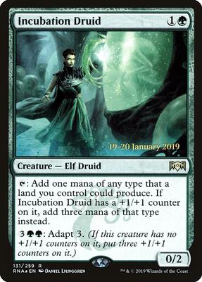Incubation Druid card from Prerelease Cards