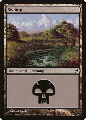 Swamp (290) card from Lorwyn