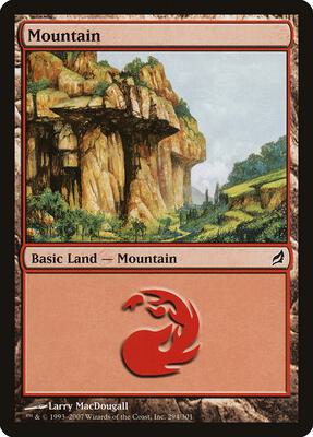 Mountain (294) card from Lorwyn
