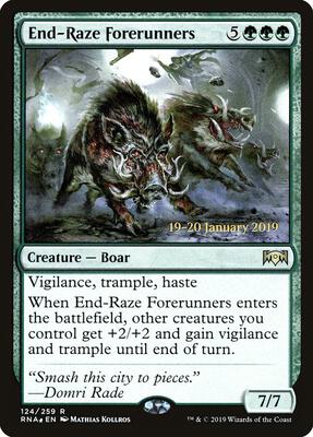 End-Raze Forerunners card from Prerelease Cards