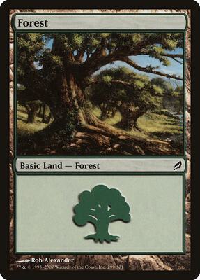 Forest (299) card from Lorwyn