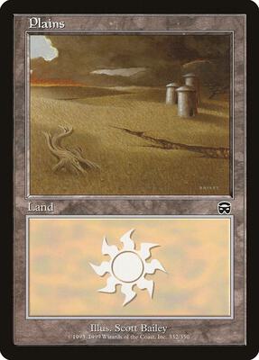 Plains (332) card from Mercadian Masques