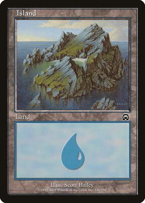 Island (336) card from Mercadian Masques