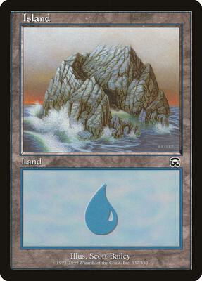 Island (337) card from Mercadian Masques