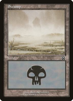 Swamp (341) card from Mercadian Masques