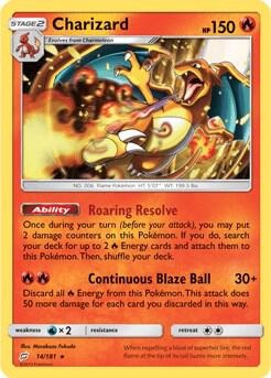 Charizard - 14/181 (SM Team Up) card from Deck Exclusives