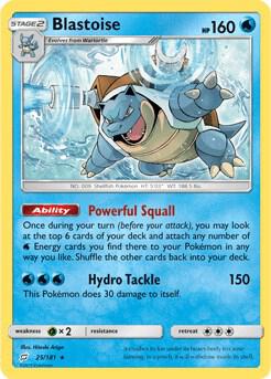 Blastoise - 25/181 (Cracked Ice Holo) card from Deck Exclusives