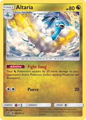Altaria - 40a/70 card from Alternate Art Promos