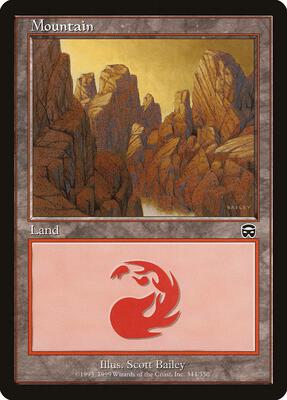 Mountain (344) card from Mercadian Masques