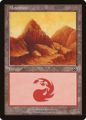 Mountain (345) card from Mercadian Masques