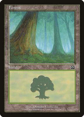 Forest (347) card from Mercadian Masques
