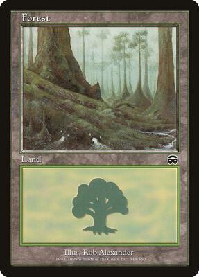Forest (348) card from Mercadian Masques