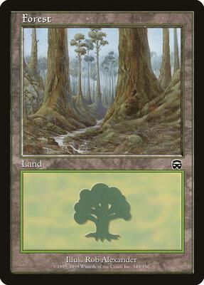 Forest (349) card from Mercadian Masques