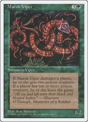 Marsh Viper card from Fourth Edition