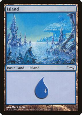 Island (291) card from Mirrodin