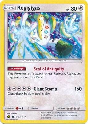 Regigigas - 84a/111 card from Alternate Art Promos
