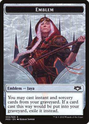 Emblem - Jaya Ballard card from Mythic Edition: Ravnica Allegiance