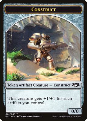 Construct Token (001) card from Mythic Edition: Ravnica Allegiance