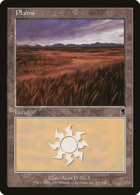 Plains (331) card from Odyssey
