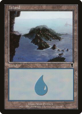 Island (335) card from Odyssey