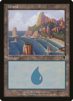 Island (336) card from Odyssey