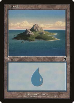 Island (337) card from Odyssey