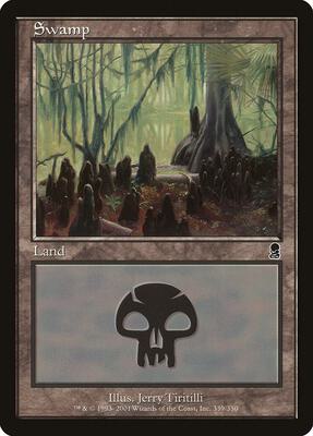 Swamp (339) card from Odyssey