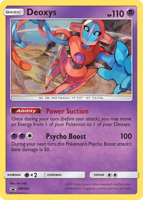 Deoxys - SM164 card from SM Promos