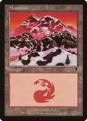 Mountain (344) card from Odyssey