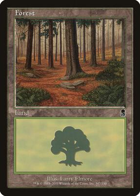 Forest (347) card from Odyssey