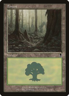 Forest (348) card from Odyssey