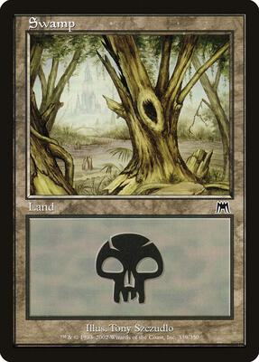 Swamp (339) card from Onslaught