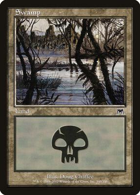 Swamp (340) card from Onslaught