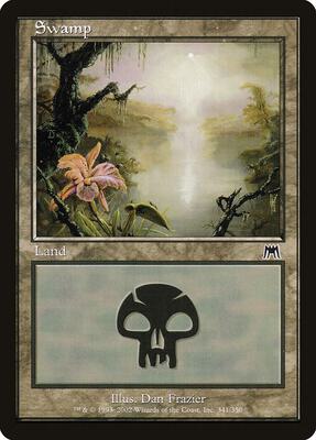 Swamp (341) card from Onslaught