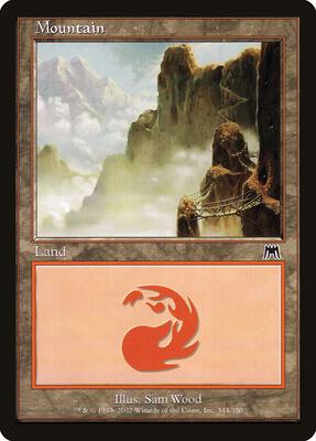Mountain (344) card from Onslaught