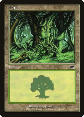 Forest (348) card from Onslaught