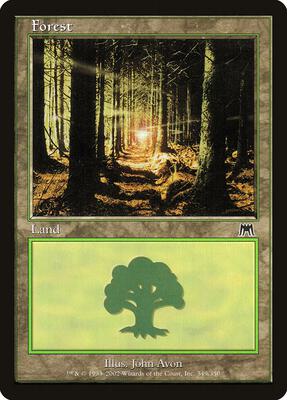 Forest (349) card from Onslaught