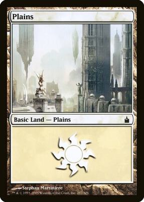 Plains (287) card from Ravnica: City of Guilds