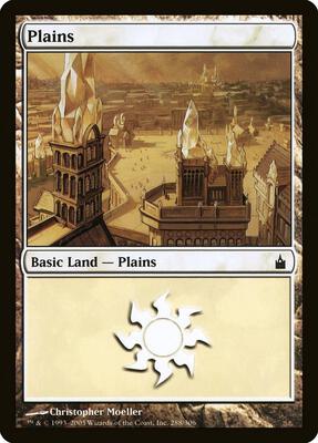 Plains (288) card from Ravnica: City of Guilds