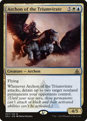 Archon of the Triumvirate card from Ravnica Allegiance: Guild Kits