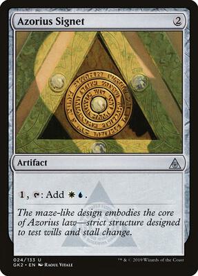 Azorius Signet card from Ravnica Allegiance: Guild Kits