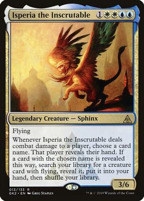 Isperia the Inscrutable card from Ravnica Allegiance: Guild Kits